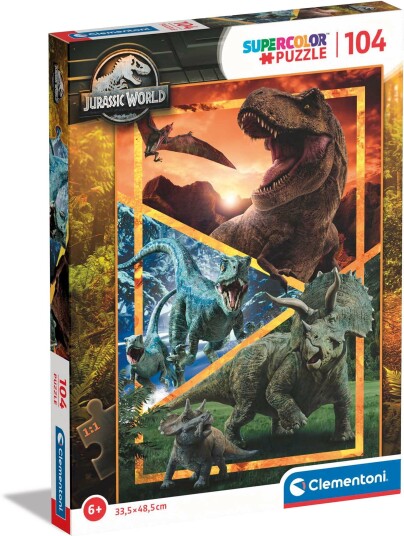 Clementoni Jurassic World Puslespill 104 Brikker