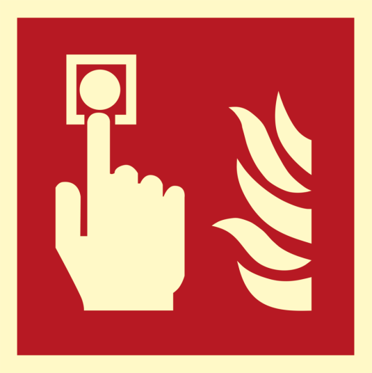 Brannalarm alarmknapp