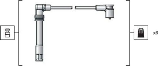 Tennplugg kabelsett MAGNETI MARELLI 941318111162