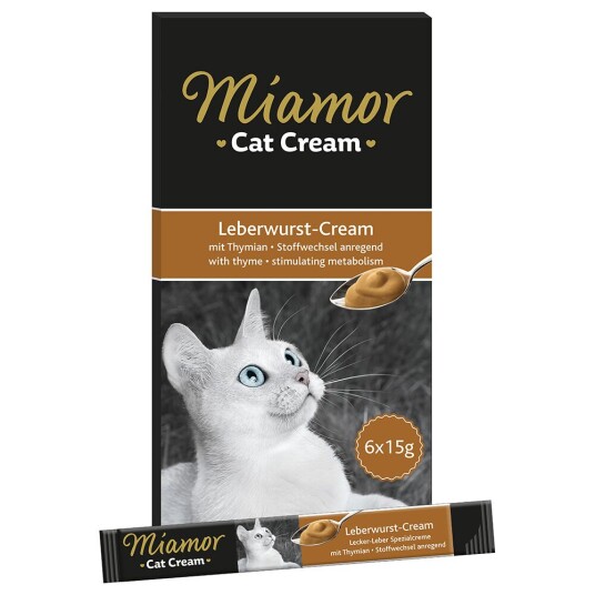 Miamor Cat Snack Leverposteikrem 66 X 15 G Miamor Cat Snack Leverposteikrem 66 X 15 G