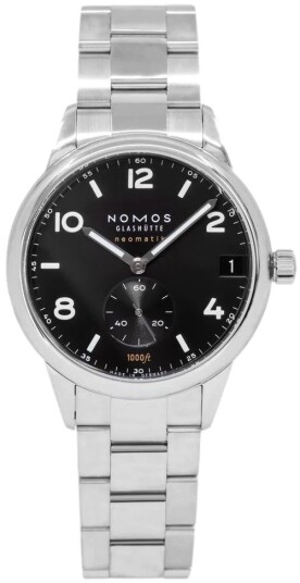 Nomos Glashütte Herreklokke N 781 Club Sort/Stål Ø42 mm Nomos Glashütte Herreklokke N 781 Club Sort/Stål Ø42 mm