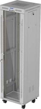 Lanberg Ff01-6642-12Sl Frittstående Hylle 42U 1200 Kg Rack Skinner Svinghjul 102 Kg
