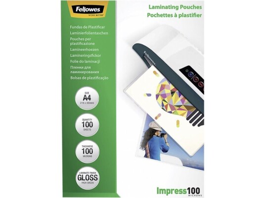 Fellowes 5351111, Gjennomsiktig, Plast, A4, 210 mm, 1 mm, 297 mm