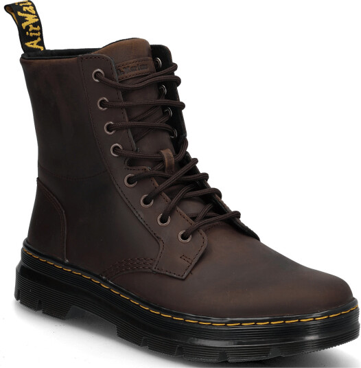 Dr. Martens Combs Leather Dark Brown Crazy Horse Brown 40