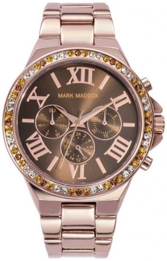 Mark Maddox Herreklokke MM0013 43 Classic Rose gulltonet stål Ø41 mm