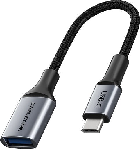 Cabletime Cp60g Usb Type-A Usb Type-C 0,15 M Sort Grå