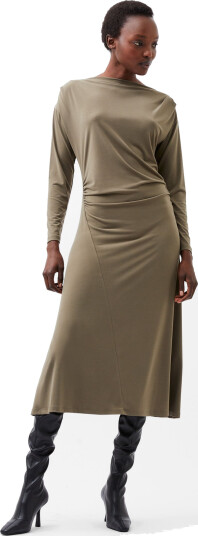 French Connection Samira Jersey Dress - Khaki green - XS
