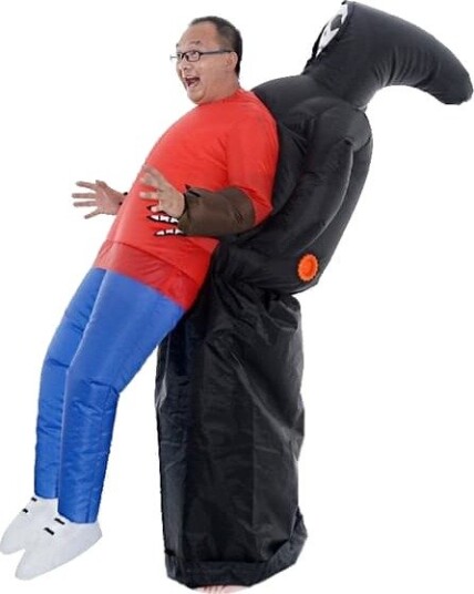 Halloween Oppblåsbart Death Hug Kostyme til Voksen JSR