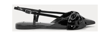Steve Madden Dazzled Slingbacks BLACK LEATHER 41 Steve Madden Dazzled Slingbacks BLACK LEATHER 41