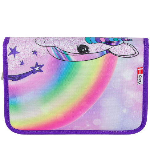 JEVA Unicorn Pennal Med Fyld Onezip 8869