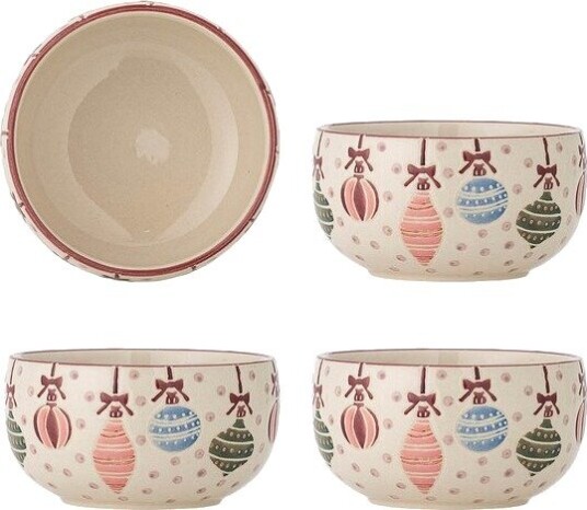 Bloomingville - Ornamentia skål 13 cm 4 stk multi