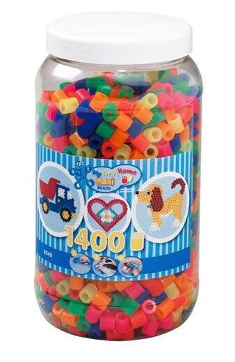 Hama Ironing beads Maxi in Pot-Neonmix (051) 1400pcs.