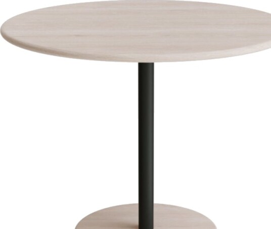 Bord Donut, Ø900 Mm, Højde 720 Mm, Hvidpigmenteret Ask På Sort Oliven Understel Bord Donut, Ø900 Mm, Højde 720 Mm, Hvidpigmenteret Ask På Sort Oliven Understel