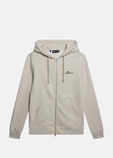 J.lindeberg Alpha Zip Hood Beige Melange L Hoodies J.lindeberg Alpha Zip Hood Beige Melange L Hoodies