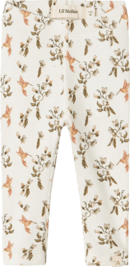 Lil' Atelier Nbflavo leggings til baby Coconut Milk
