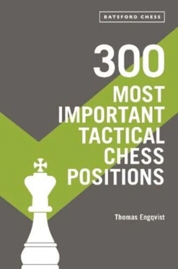 300 Most Important Tactical Chess Positions Av Thomas Engqvist