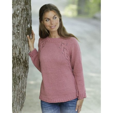 Sienna by DROPS Design Genser Strikkeoppskrift str S XXXL