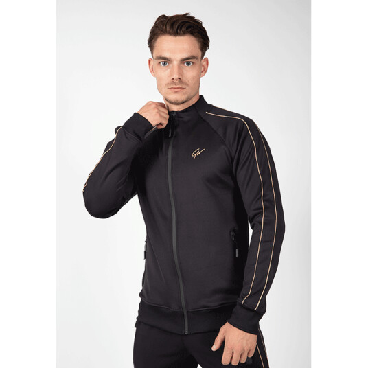 Wenden Track Jacket, Black/Gold Svart/Guld XX-large