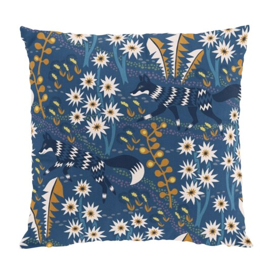 Arvidssons Textil Stjärnspeja putetrekk 47 x 47 cm Blå
