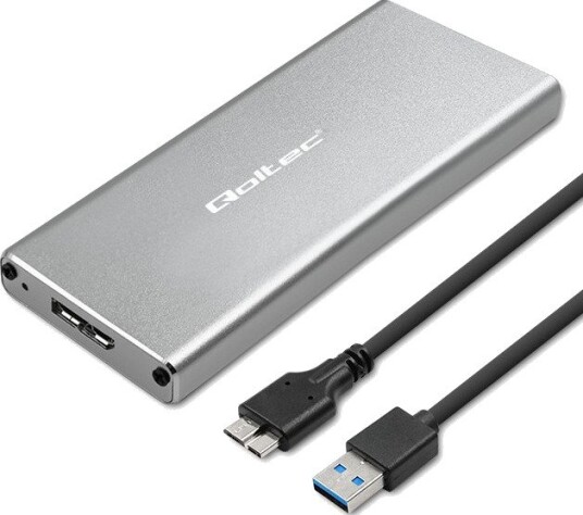 Qoltec 51833 SSD Kabinett M.2 SATA NGFF USB 3.0 2TB Qoltec 51833 SSD Kabinett M.2 SATA NGFF USB 3.0 2TB