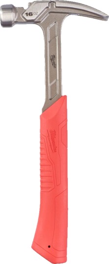 Milwaukee 570g Snekkerhammer Stål med Rett Klo for Effektiv Spikring