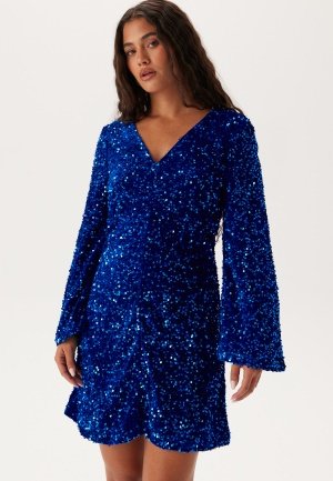 VILA Vibarina Glitter Dress Navy Blazer Detail:SEQUINS XS VILA Vibarina Glitter Dress Navy Blazer Detail:SEQUINS XS