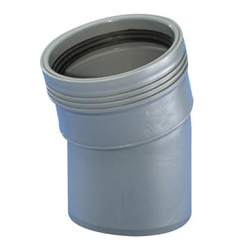 Wavin 15° Avløpsbend 110 mm - Plast med Fix-lock Tetningsringe