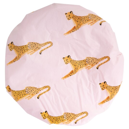 Brushworks Reversible Shower Cap - Leopard Pattern Brushworks Reversible Shower Cap - Leopard Pattern