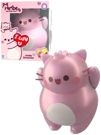 Pembe The Pink Cat Jumbo Squishy Klemmeleke 20cm
