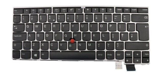 Lenovo Chicony - Brbart tastatur - til utskifting - Engelsk - Storbritannia - Slv