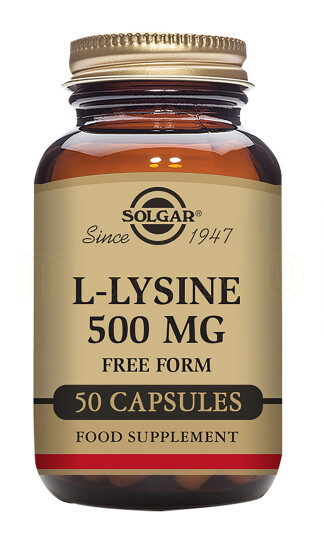 Solgar L-Lysine Aminosyre - 500 mg - 50 Kapslar Solgar L-Lysine Aminosyre - 500 mg - 50 Kapslar