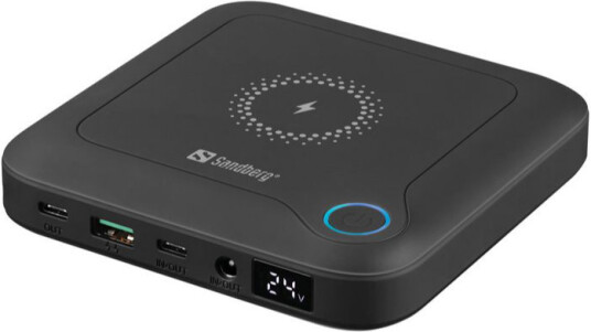 Sandberg 24000mAh Trådløs Laptop Powerbank Svart med Quick Charge Sandberg 24000mAh Trådløs Laptop Powerbank Svart med Quick Charge