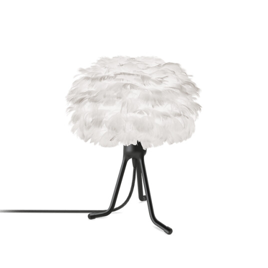 Umage Eos Tripod Base Bordlampe Micro Hvit med Ben i Sort Umage Eos Tripod Base Bordlampe Micro Hvit med Ben i Sort