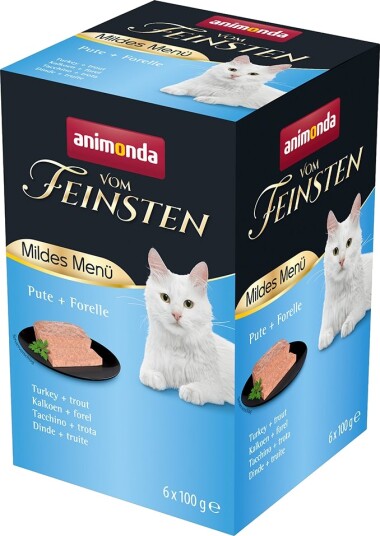 Animonda Vom Feinsten Våtfôr Adult Feinsten Mild Meny & Ørret Kalkun 36 X 100 G