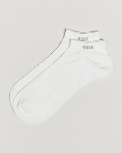 Boss BLACK 2 Pack Sneaker Socks White