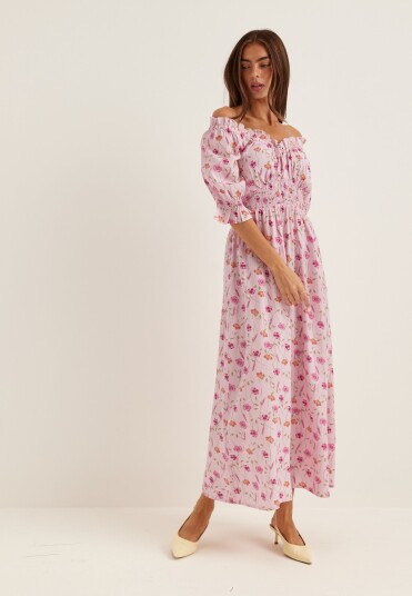 Bubbleroom Smock Maxi Dress