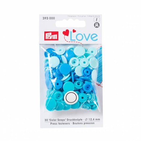 Prym love color snaps - blå