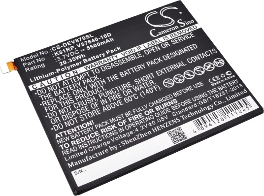 Batteri til Dell Venue 8 7000 etc Batteri til Dell Venue 8 7000 etc
