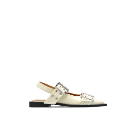 Ganni Dame Sko Beige 38 EU