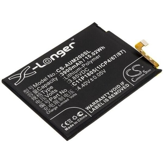 Asus ZB632KL batteri (3900 mAh 3.85 V, Sort) Asus ZB632KL batteri (3900 mAh 3.85 V, Sort)