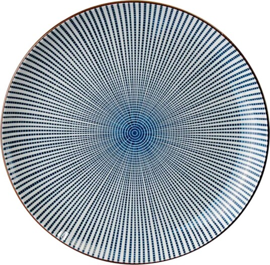 Tokyo Design Studio  Sendan blue tallerken 21,5 cm