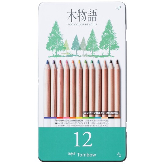 Tombow Ki Monogatari Eco Fargeblyanter 12 sett Tombow Ki Monogatari Eco Fargeblyanter 12 sett