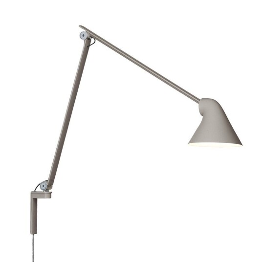 Louis Poulsen NJP Vegglampe Lang Lys Grå Louis Poulsen NJP Vegglampe Lang Lys Grå