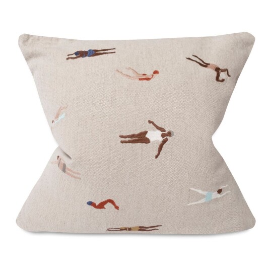 Fine Little Day Swimmers putetrekk 48x48 cm Beige Fine Little Day Swimmers putetrekk 48x48 cm Beige