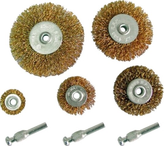 Stålbørster Skaft 5 Stk. 25–75 Mm + Skaft 3 Stk. 32200