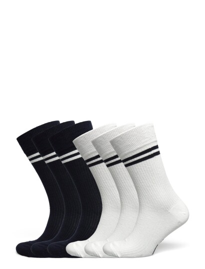 TOPECO Sock Cotton 6 P Multi 115S24 6 Pc/Pack |Vit |4145 TOPECO Sock Cotton 6 P Multi 115S24 6 Pc/Pack |Vit |4145