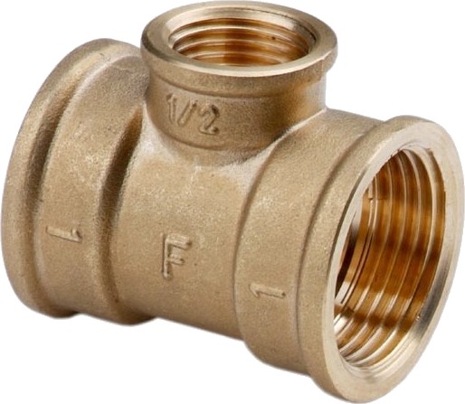 T-Stykke I Messing 3/4X1/2X3/4" T08z Ferro