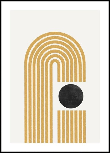 Golden Echo Paths Plakat / 70x100cm