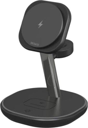 Deltaco 3-i-1 Magnetisk Trådløs Ladestasjon 22.5W