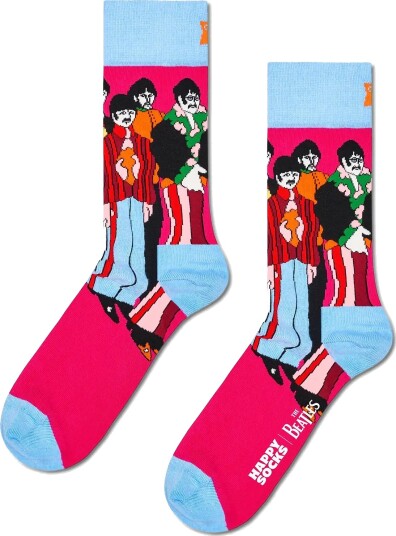 Happy Socks The Beatles Band Poses Sock Pink 41 46
